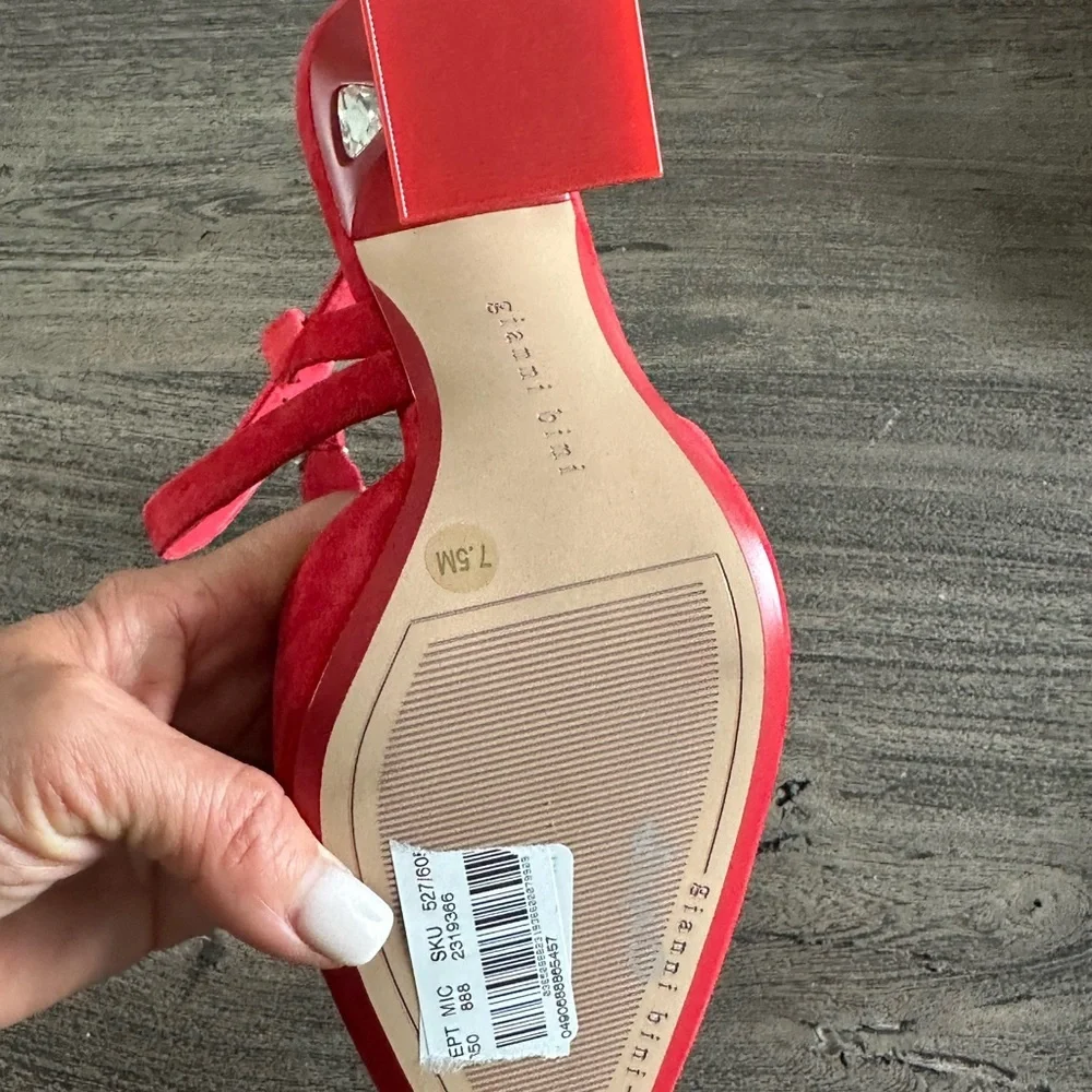 Gianni Bini Red‎ Suede Heels